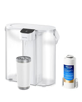 Waterdrop Compact Electric Water Filter Pitcher, front view for stylish home hydration.