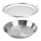 WBJKZJD oil filter tray with 10.2 inch diameter drains oil from fried foods