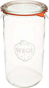 WECK 974 wide-mouth glass jar for easy filling and cleaning