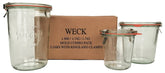 WECK mold jar set in clear glass for durable storage and easy refilling