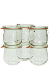 WECK Tulip Jar 746 closeup; durable glass for canning and storage.