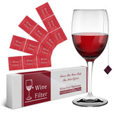 WEESIGEI wine filter teabag in glass purifies sulfites while preserving flavor