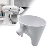 WEIAIDE flour funnel for KitchenAid attachment pours neatly into the bowl, reducing spills.