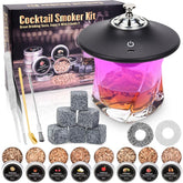 Weibutech electric whiskey smoker kit assembled, top view ready for use and experimentation