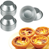 Weilan egg tart molds 25-pcs set offering smooth release for steaming or baking.