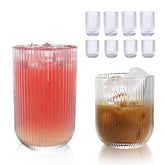 WeirdUncle origami-fluted highball 14oz with easy grip for everyday cocktails.