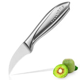 WELLSTAR Birds Beak Paring Knife blade closeup for precision peeling