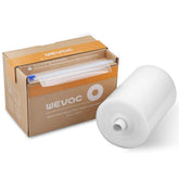 Wevac 8x150 roll with embossed channels for strong suction and airtight sealing.
