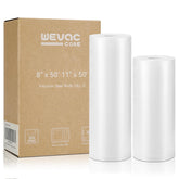 Wevac 8x50 bags with embossed channels for strong, airtight seals
