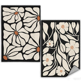 WFSM boho floral kitchen towels on rack showcase color and pattern for stylish cooking spaces.