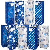 Whaline Christmas wine bag with snowman design for holiday gifting