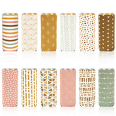Whaline slim beer can sleeve with boho designs protects hands and keeps beverages cold.