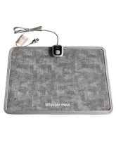 WhisperHeat heated floor mat with tap-activate control for instant warmth