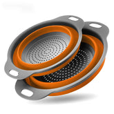 WHZHAOCAI collapsible colander folded for compact storage