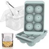 WIBIMEN large ice cube mold with easy-fill design for perfect whiskey spheres.