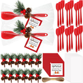 Willinglong Christmas spatula set arranged for festive baking and gifting