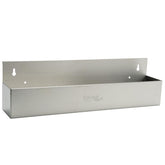 Winco SPR-22S bar rail with bottles for quick access at busy service