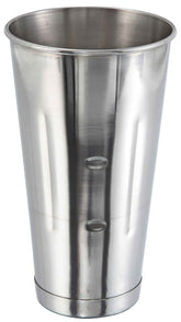 Winco malt cup front view showing durable stainless steel for high-volume service