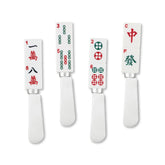 Wine Things Mahjong tile spreaders with assorted designs add table charm