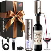 WineWhiz electric wine opener in action delivering smooth cork removal.