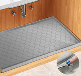 Winisok under sink mat 31x22 front view protects cabinets from leaks.