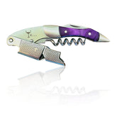 Wino Wine Key double-hinged corkscrew in action for effortless cork removal