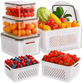 Winproper 5-pack fruit storage set for organized fridge storage and freshness.