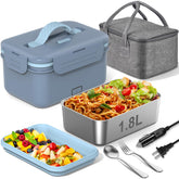 WisaKey electric lunch box with 12V car plug for on-the-go heating.