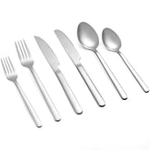 WISKEMA 24pc silverware set for elegant everyday dining and tableware.