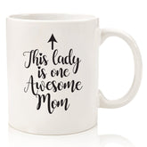 Wittsy One Awesome Mom mug with gift box, ready for gifting.