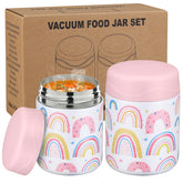 wiwens 12oz insulated food jar with wide mouth for easy filling and quick cleaning.