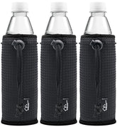 WK IEASON bottle sleeve black insulated neoprene keeps drinks cooler and hands dry.
