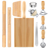 WodGod threaded rolling pin used for even pasta dough textures