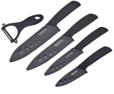 Wolf War professional ceramic knife set blades ready for precise slicing.
