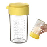 WonLiq parmesan shaker with anti-clog stirring for smooth dispensing