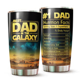 WOOKOO Dad Tumbler 20oz on-the-go, keeps beverages hot or cold.