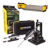 Work Sharp Precision Adjust Elite knife sharpener front view highlights precise angle control for clean edges
