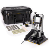 Work Sharp Professional sharpener with angle indicator for precise edge alignment.