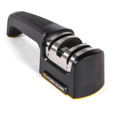 Work Sharp Pull Through Knife Sharpener compact front view shows easy storage and quick sharpening