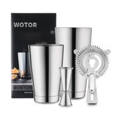 WOTOR Boston shaker 28oz tin, durable stainless steel for smooth, well-mixed cocktails.
