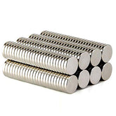 Wotoy disc magnet 8mm silver for fridge doors and whiteboards