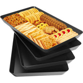 WOWBOX 4pc serving tray set, top view showcased for fruit and snacks display
