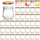 WRINGKIT 6oz glass mason jar with airtight lid for jam storage and freshness.