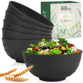 Wrova wheat straw bowls set 60oz unbreakable for family meals
