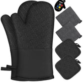 Wsedor oven mitts with heat-resistant surface up to 500°F for safe baking.