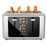 WUNLY 4-Slice Toaster touchscreen control panel for precise browning.