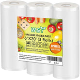 W&Y vacuum sealer rolls with embossed dots for secure freshness
