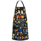 WZMPA Luke's Diner apron front view showing durable waterproof fabric for cooking