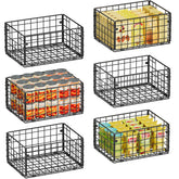 X-cosrack pantry basket with built-in handles for easy organization