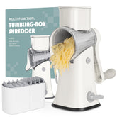 X Home 5-in-1 rotary grater front view showcases ergonomic design for easy grating.